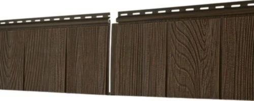 Фасадная панель Ю-Пласт S-Lock Щепа Каштан купить в Аксае