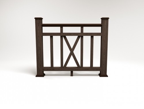 Ограждение из ДПК FG6 венге купить в Аксае