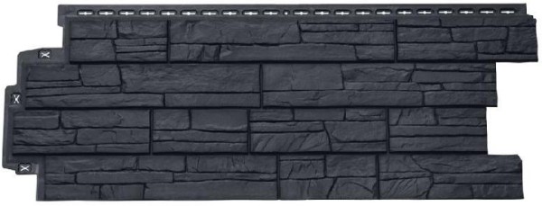 Фасадная панель Grand Line Сланец графит купить в Аксае