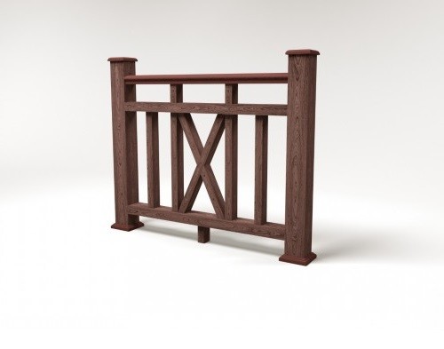 Ограждение из ДПК FG6 шоколад купить в Аксае