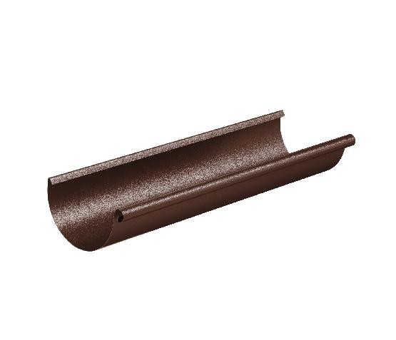 Водосток Aquasistem, Система 150/100 - Желоб водосточный 3 метра RAL 8017 Коричневый matt купить в Аксае