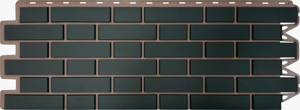 Фасадная панель Альта-Профиль, Кирпич Клинкерный, Графит купить в Аксае