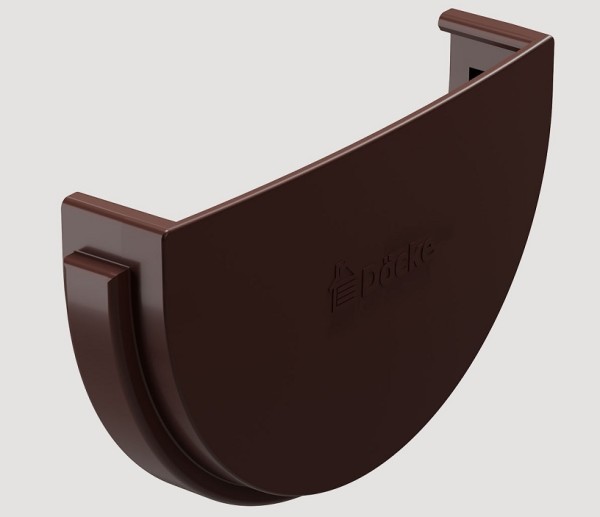 Заглушка желоба ПВХ Docke STANDART Тёмно-коричневый купить в Аксае