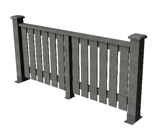 Ограждения декоративное ДПК GRINDERDECO  Вилидж серый базальт купить в Аксае