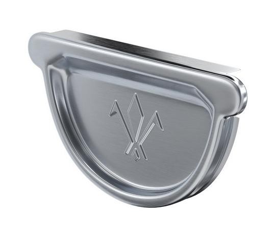 Водосток Aquasistem, Система 125x90 - Заглушка желоба универсальная оцинкованая d125мм купить в Аксае