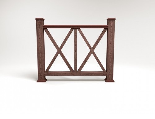 Ограждение из ДПК FG7 шоколад купить в Аксае