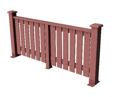 Ограждения декоративное ДПК GRINDERDECO Вилидж мербау