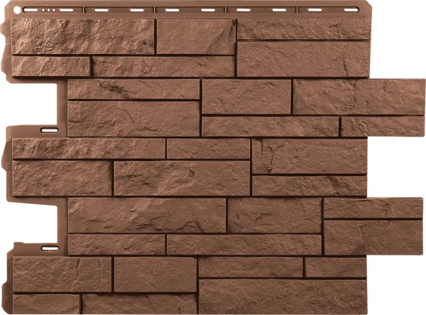 Фасадная панель Альта-Профиль Шотландия Терракотовый купить в Аксае