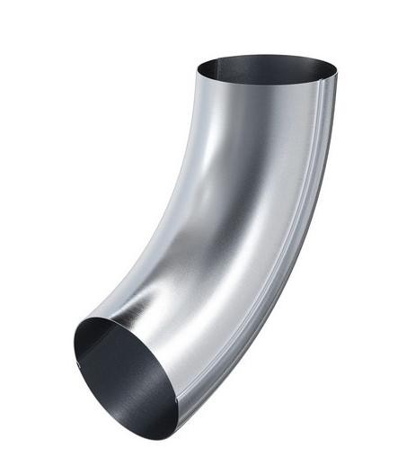 Водосток Aquasistem, Система 125x90 - Колено трубы оцинковка купить в Аксае