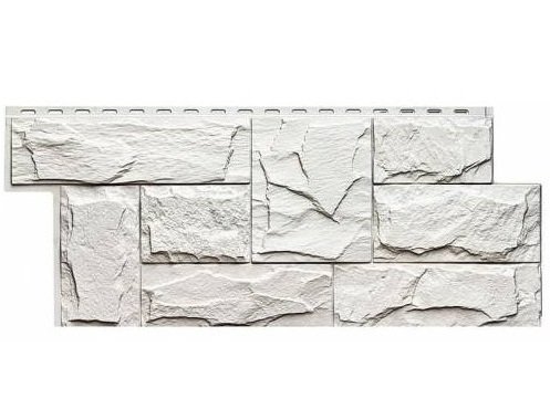 Фасадная панель T-Сайдинг-Гранит Леон Белый купить в Аксае