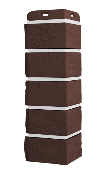 Угол Grand Line состаренный кирпич Элит каштан, ШОВ белай купить в Аксае