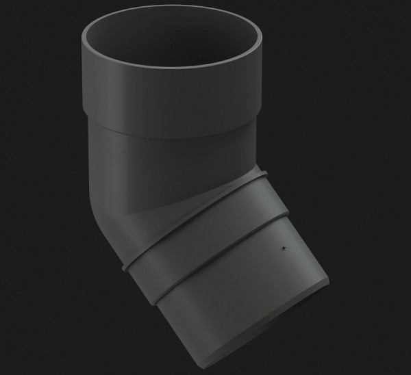 Колено 45˚ Docke Premium ПВХ - Графит купить в Аксае