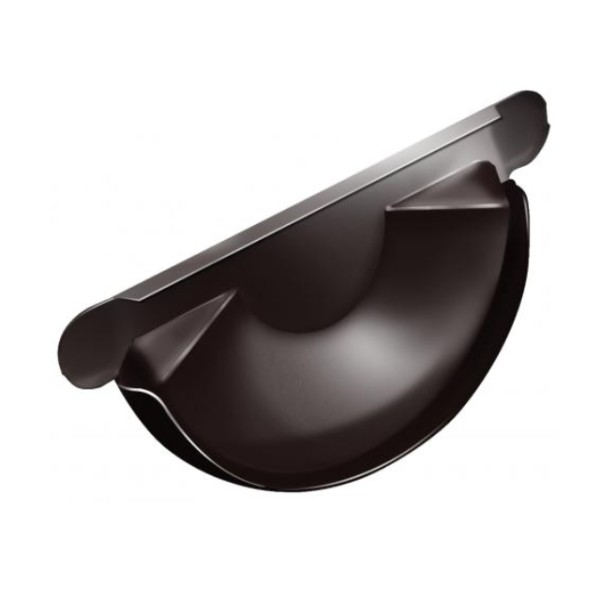 Водосток Grand Line 150x100 – Заглушка желоба RAL 8017 купить в Аксае