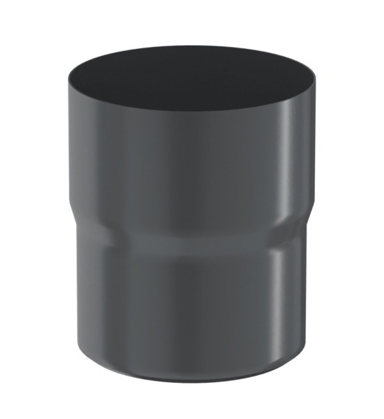 Водосток Aquasistem, система 125x90 - Соединитель трубы RAL 7024 Тёмно-серый купить в Аксае