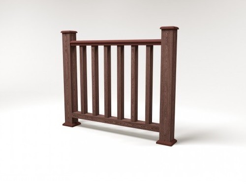 Ограждение из ДПК FG5 шоколад купить в Аксае