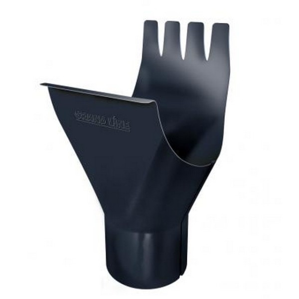 Водосток Grand Line 125x90 – Воронка желоба RAL 7024 купить в Аксае