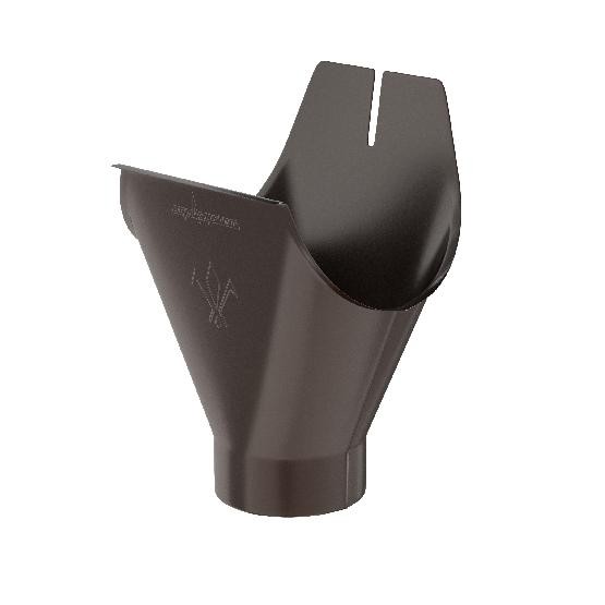 Водосток Aquasistem, система 125x90 - Воронка желоба RR 32 Тёмно Коричневый купить в Аксае