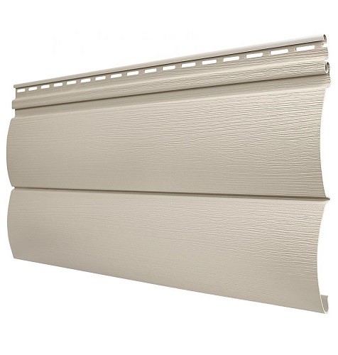 Виниловый сайдинг Tecos - Оцилиндрованный брус двойной (под бревно), Бежевый купить в Аксае