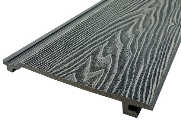 Сайдинг Darvolex 185x19x3000мм, 3D тиснение Серый купить в Аксае