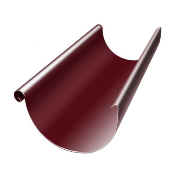 Водосток Grand Line 125x90 – Полукруглый желоб 3 метра RAL 3005 купить в Аксае