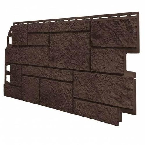 Фасадные панели ТЕХНОНИКОЛЬ Оптима Песчаник Тёмно-коричневый купить в Аксае