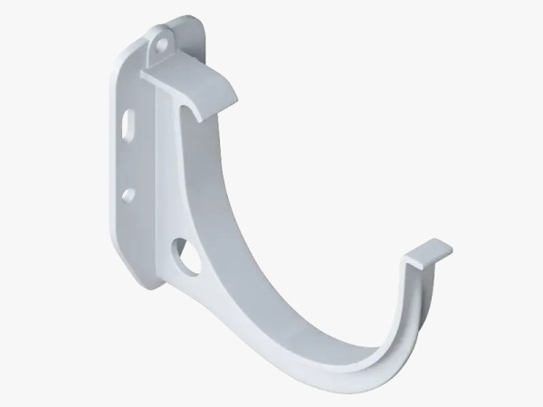 Водосток Альта-Профиль ПВХ – Кронштейн желоба водосточный (белый) купить в Аксае