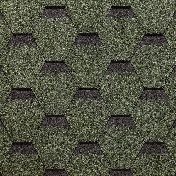 Гибкая черепица Docke, коллекция Сота – Зеленый купить в Аксае