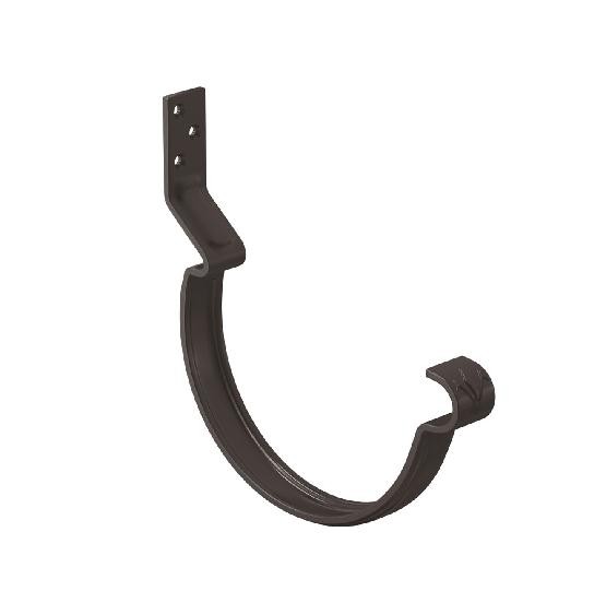 Водосток Aquasistem, система 125x90 - Крюк крепления желоба короткий RR 32 Тёмно Коричневый купить в Аксае