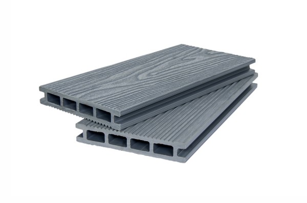 Террасная доска ДПК POLIVAN GROUP 3D+вельвет пустотелая двухсторонняя DENPASAR серый купить в Аксае