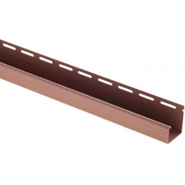 J-профиль Люкс Крашенный, T-15, ВН, Красно-коричневый купить в Аксае