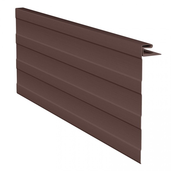 J-фаска ( ветровая, карнизная планка ) для сайдинга, коричневая купить в Аксае