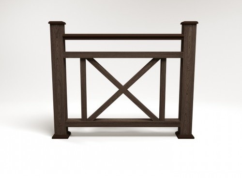 Ограждение из ДПК FG2 венге купить в Аксае