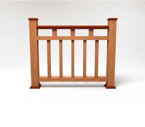 Ограждение из ДПК FG1 терракот купить в Аксае