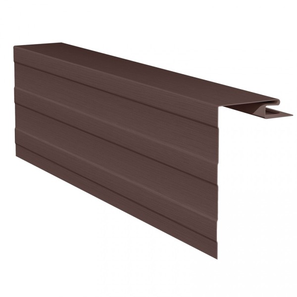 Приоконная планка (околооконный профиль) для сайдинга, коричневый купить в Аксае