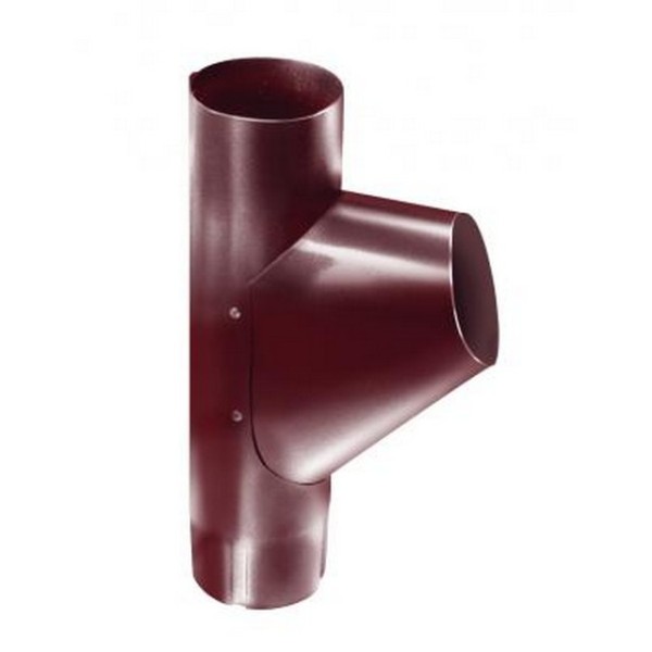 Водосток Grand Line 125x90 – Тройник трубы RAL 3005 купить в Аксае