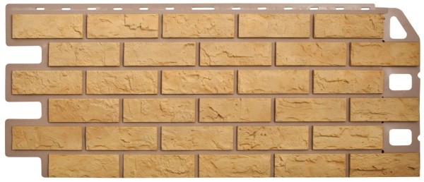 Фасадная панель Цокольный сайдинг Альта-профиль - коллекция "кирпич", кирпич желтый купить в Аксае