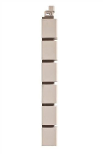 Фасадная панель Наружный угол кирпич клинкерный МАЛЫЙ (белый) 0,46х0,048м купить в Аксае