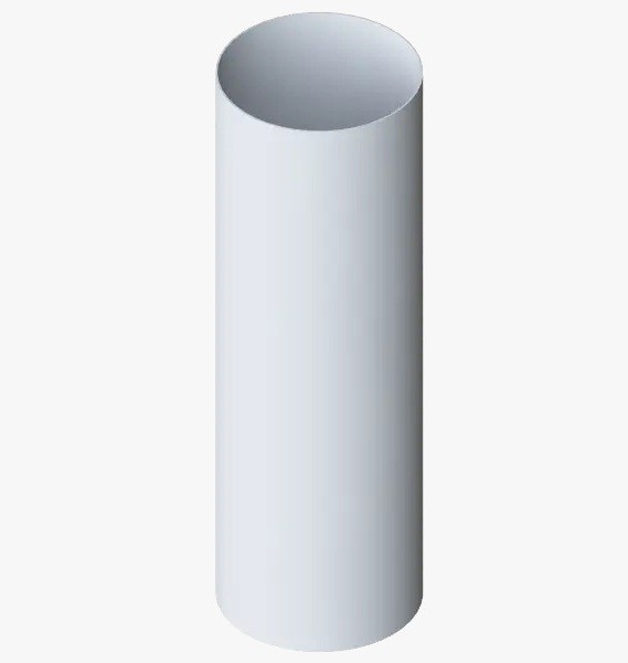 Водосток Альта-Профиль ПВХ – Труба водосточная 4м (белый) купить в Аксае