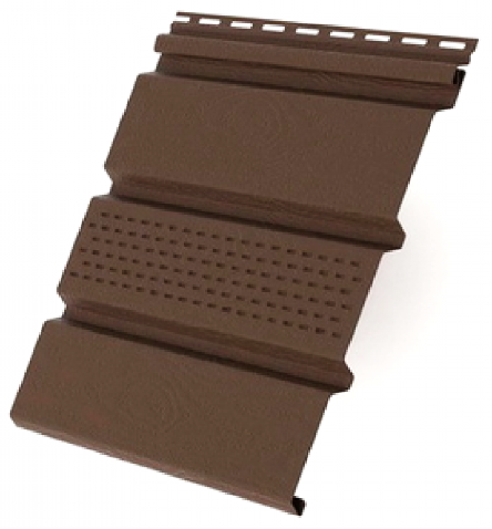 Софит с центральной перфорацией, коричневый купить в Аксае