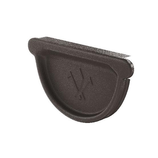 Водосток Aquasistem, Система 150/100 - Заглушка универсальная с резиновым уплотнителем RR 32 Тёмно-коричневый matt купить в Аксае