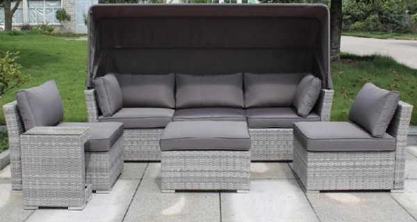 Диван-Трансформер AFINA плетеный из иск. ротанга AFM-320G Grey купить в Аксае