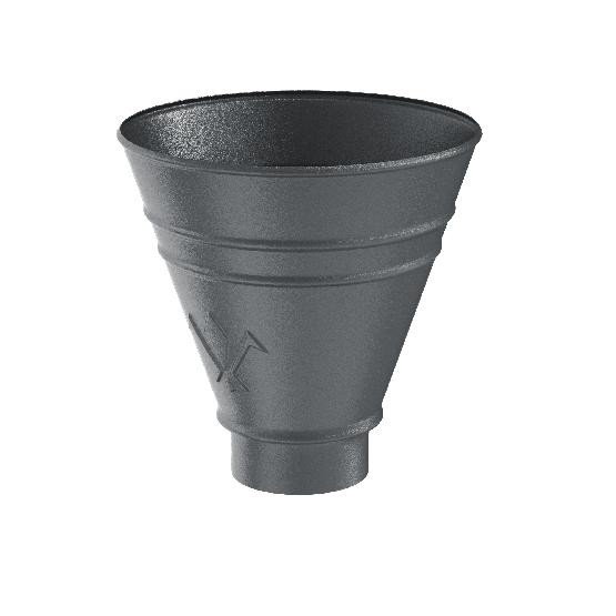 Водосток Aquasistem, Система 125/90 - Воронка водосборная круглая RR 23 Маренго matt купить в Аксае