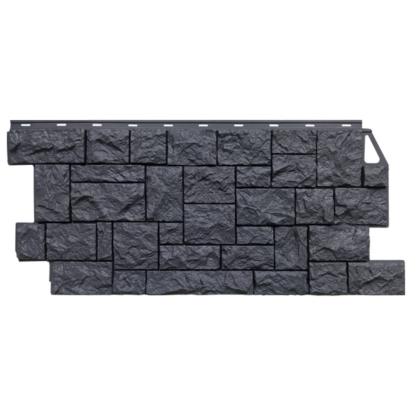 Фасадная панель FineBer, Камень Дикий, Асфальт купить в Аксае