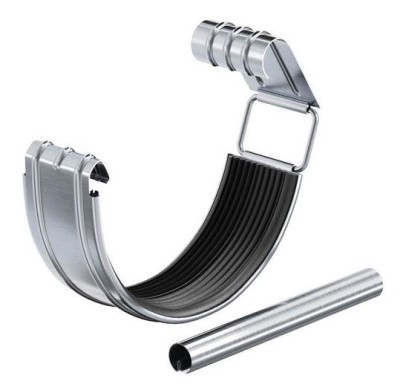 Водосток Aquasistem, Система 150/100 - Соединитель желоба с уплотнителем оцинковка