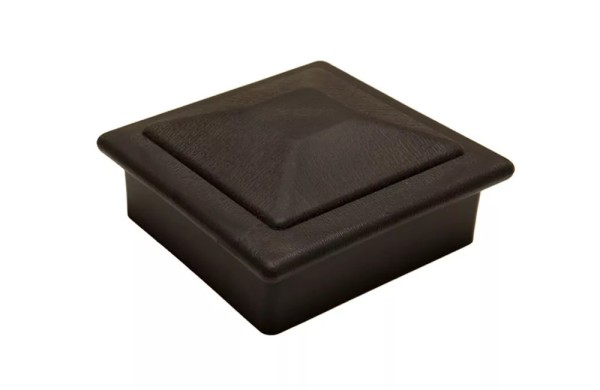 Крышка верхняя фигурная ПВХ для столба Deckart 100х100 Графит купить в Аксае