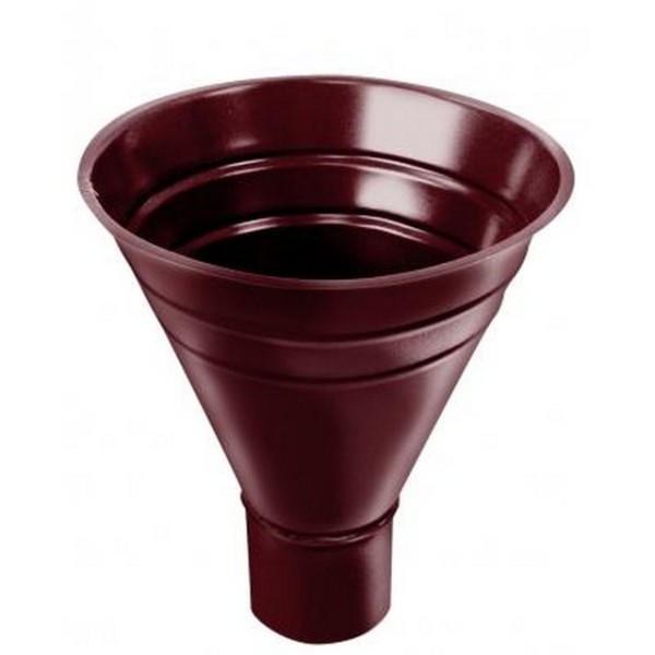 Водосток Grand Line 125x90 – Воронка водосборная RAL 3005 купить в Аксае