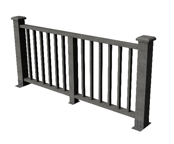 Ограждения декоративное ДПК GRINDERDECO Альма серый базальт купить в Аксае
