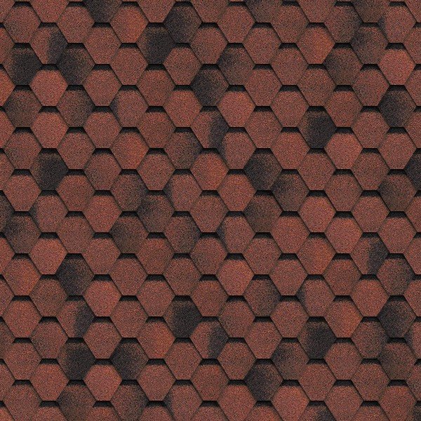 Гибкая черепица Shinglas, серия Финская,коллекция Соната – Красный купить в Аксае