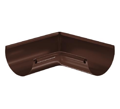 Водосток Aquasistem, система 125x90 - Угол желоба, внутренний 90° RAL 8017 Коричневый купить в Аксае