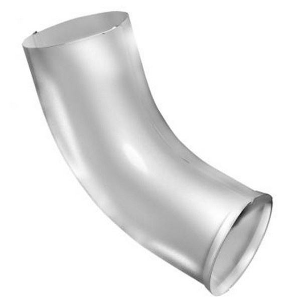 Водосток Grand Line 150x100 – Колено сливное RAL 9003 купить в Аксае